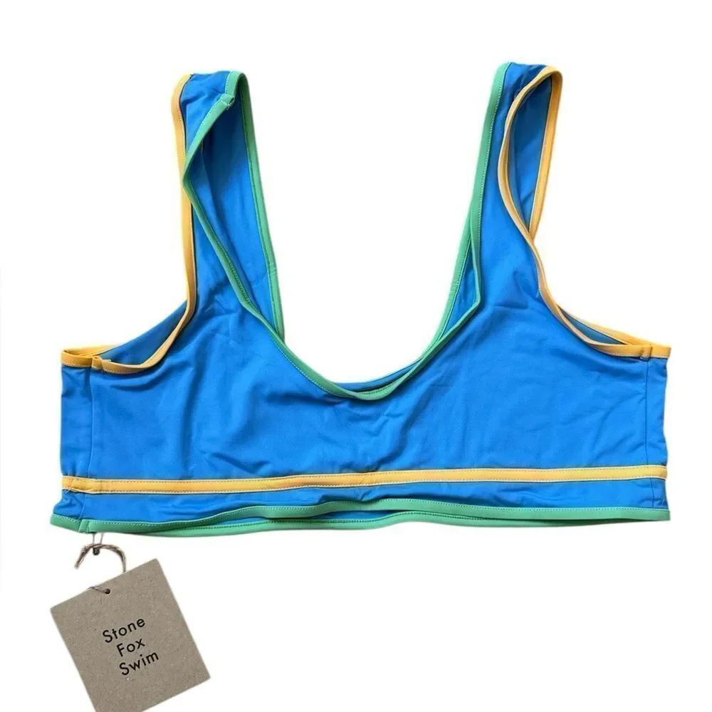 Stone Fox Dhalia Bikini Top Color Block XL